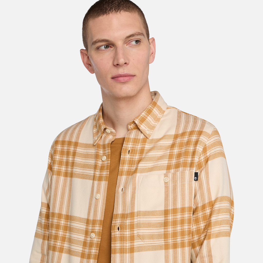 Mens Midweight Flannel Check Shirt - Image 3