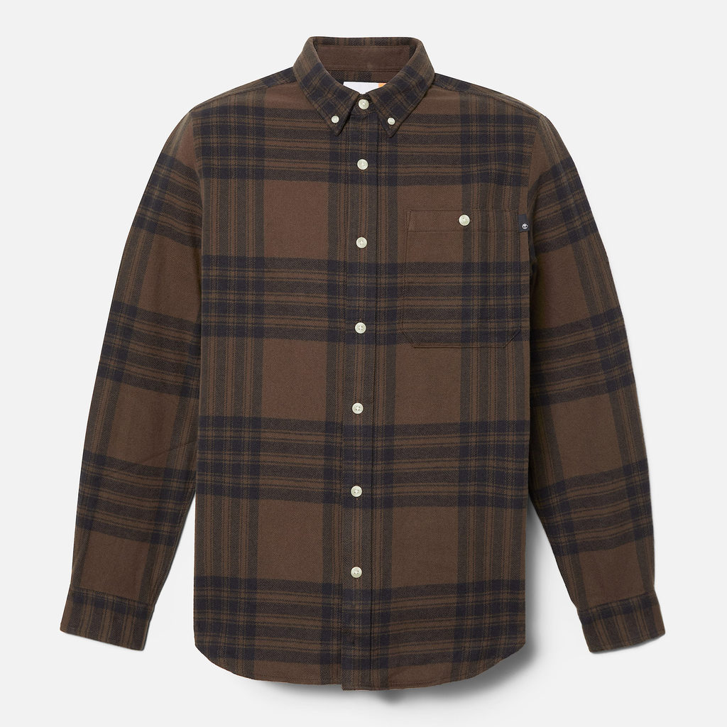 Mens Midweight Flannel Check Shirt - Image 2