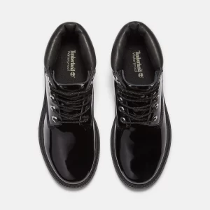 Womens Patent Leather Premium 6-Inch Waterproof Boot