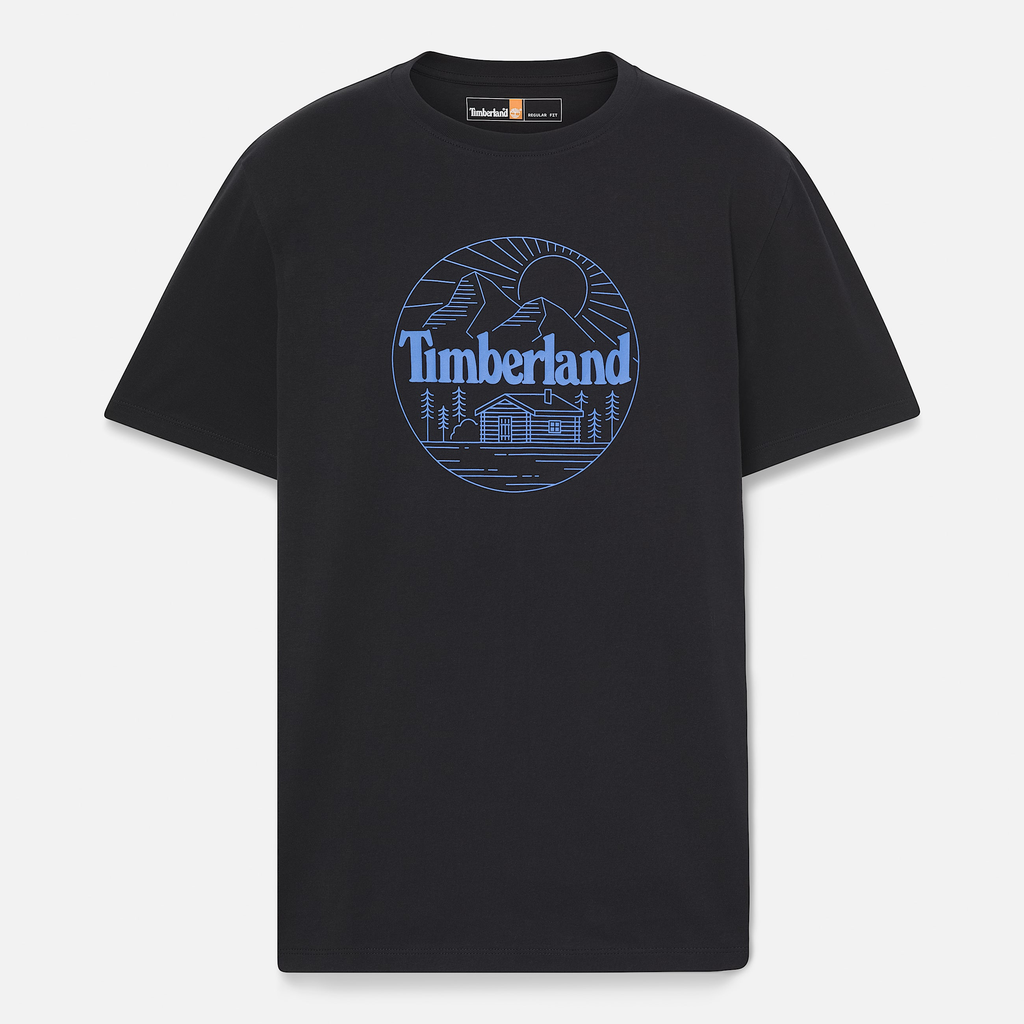 Mens Mountain Graphic Short-Sleeve T-Shirt - Image 2