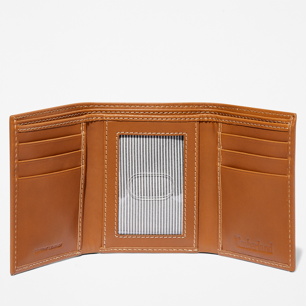 Mens Smooth Leather Trifold Wallet - Image 2